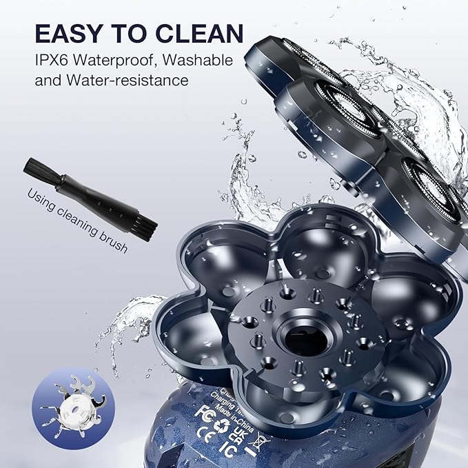 Head Shavers for Bald Men: 5-in-1 Electric Razor - Waterproof Wet Dry Shaving - Professional Grooming Kit for Balder - Rechargeable Head Shavers for Face/Beard