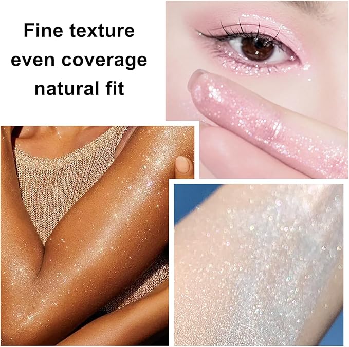 Hair and Body Glitter Spray, 1PC Glint-Rainbow Glitter Hairspray Dry Powder Makeup for Clothes, Festival Rave Prom Loose Sparkle Powder,Holographic Ultra Fine Resin Glitters for Crafts (Glint-Rainbow)