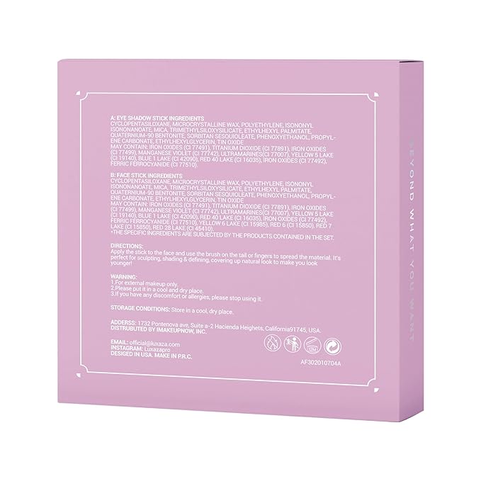 Neutral Eyeshadow Stick 6PCS Set, Pink and Purple Metallic Shimmer Matte Cream Eye Shadow Eyeliner Brightener Pencil Crayon, Halloween Makeup - PURPLE MARTINI