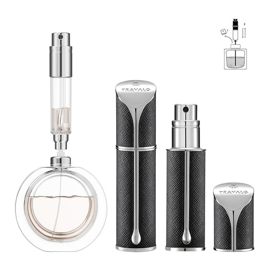 Travalo AQUA Perfume Travel Refillable Bottle, Bottom Filling Fragrances Perfume Atomizer, Mini Cologne Dispenser, Portable Sprayer for Women Men, Gift