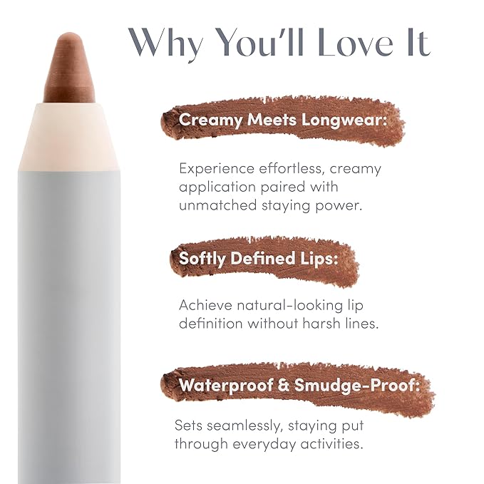 Soft Definition™ Longwear Lip Liner – Smudge-Resistant, Waterproof Precision Pencil for Effortless Shaping – Vegan & Cruelty-Free All-Day Wear Lip Definition (Honey)