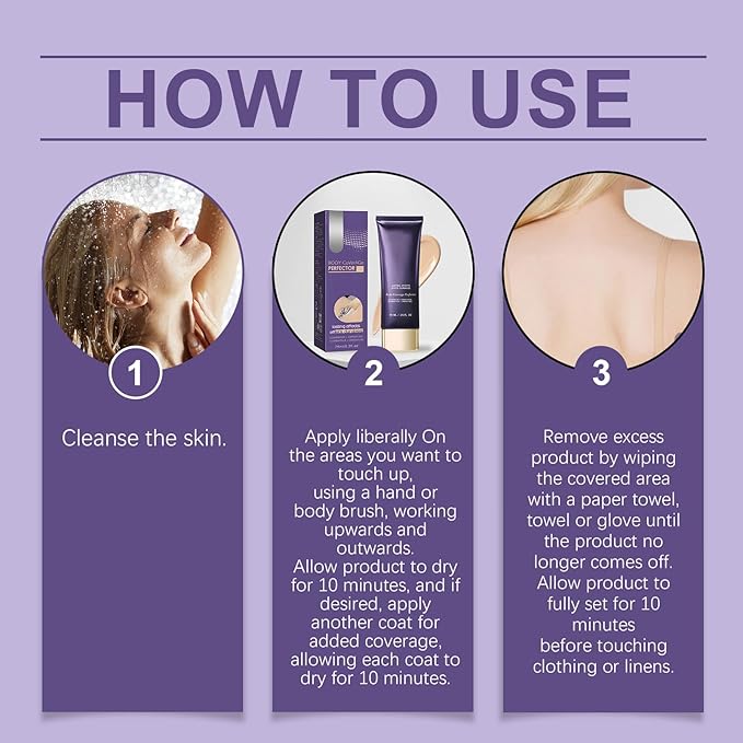 All Over Complexion Perfector, Body Coverage Perfector, Tattoo Cover-up Makeup, Transfer-Resistant Body Makeup, Long Last Body Foundation(Nature)