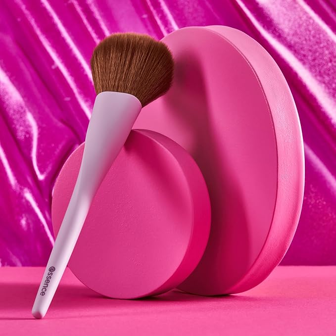 essence | Powder Brush | Long, Soft Bristles for Pressed & Loose Powder Makeup Application & Blending | Vegan & Cruelty Free