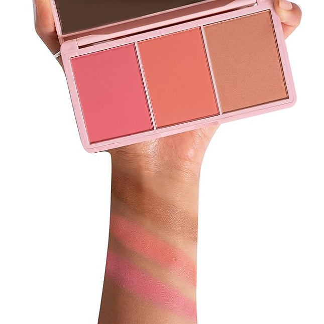 KimChiChic Beauty Cheeky 3Some Blush Trio, Blush Makeup Palette with 3 Colors, Use Individually or Blend All Shades for Custom Look, 03 Bonita Señorita, 0.47 oz