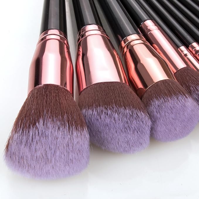 Makeup Brush 15Pcs Eye And Face Professional Makeup Brush Set, makeup brushes with lash comb, Makeup Brushes soft makeup brushes set, Eye Shadow Brush With Storage Bag and 5 beauty eggs