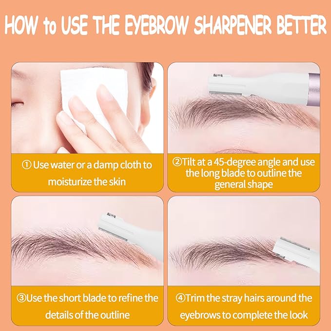 2025 Rechargeable Nose and Ear Hair Trimmer for Women Men – Painless Facial and Eyebrow Hair Remover, Dual-Edge Blades, IPX7 Waterproof, Compact and Portable Electric Clipper