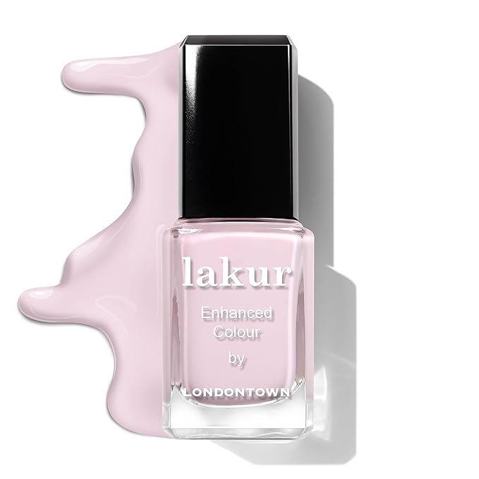 LONDONTOWN lakur Nail Polish - Chip-Resistant, Non-Toxic, Conditions & Hydrates Nails | Glossy Lavender Pink, Jane Austen, .40 fl oz