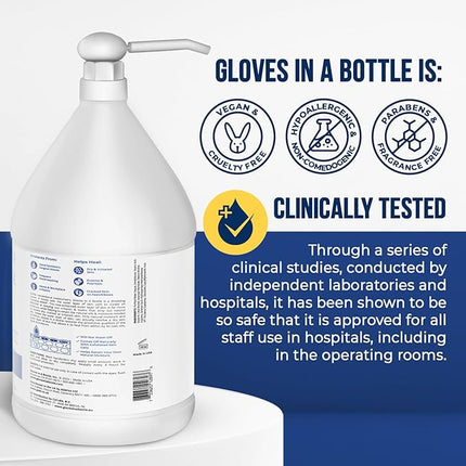 Gloves in a Bottle Shielding Lotion for Dry Itchy Skin, (1 Gallon)