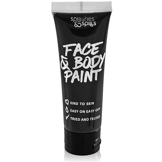 Face and Body Paint Cream, 30ml - Pretend Costume and Dress Up Makeup by Splashes & Spills (Black)