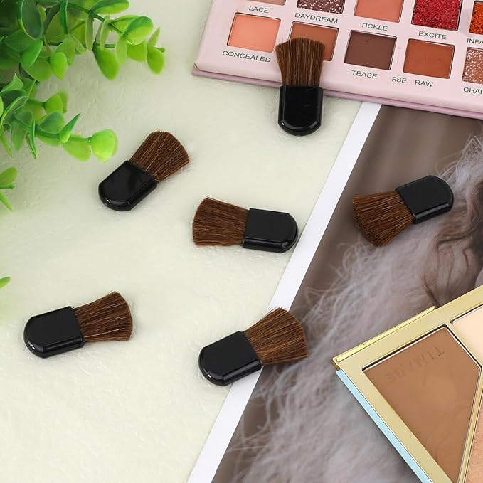 30Pcs Disposable Makeup Brushes Mini Cosmetic Brush Set - Portable Powder Brush for Loose Powder, Foundation, Blush - Beauty Tool for Mixing Liquid, Cream or Cosmetics