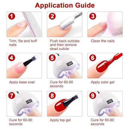 RARJSM Red Gel Nail Polish 15ml BightRed Gel Polish Classic Vintage Pastel Color Soak Off UV LED Cured Christmas Red Nail GelPolish 1 Piece for Nail Art Manicure Salon DIY Home Winter