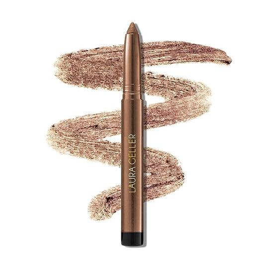 LAURA GELLER NEW YORK Kajal Longwear Kohl Eyeliner Pencil - Rose Gold Kohl - Caffeine and Vitamin E - Smooth & Blendable Liner - Built-In Sharpener