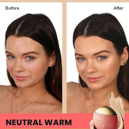 Konfident Glow Skin Tint – Ivory Inspiration Hydrating Oil-Free Glass-Skin Foundation, Buildable Light-to-Medium Coverage, 30 ml – Inclusive Clean Makeup for Radiant Confidence