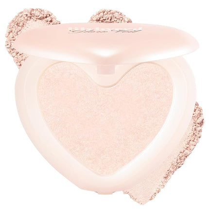 lilybyred Luv Beam Glow Veil | Korean Heart-Shaped Highlighter, Illuminating Shimmer, Radiant Glow, Silky Powder Texture, Buildable & Blendable, Lightweight & Long-Lasting, 0.11 oz. (06 Silky Beam)