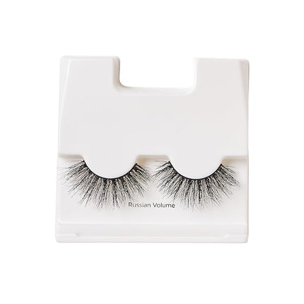 KISS Lash Couture LuXtensions Collection False Eyelashes, Flat Lash Technology, Super Slim Lash Band, Real Lash Extension Fibers, Reusable, Style ‘Russian Volume', 16mm, 1 Pair Strip Lashes