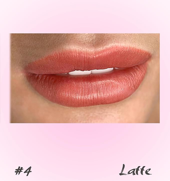 Lip Pigment – Latte – Permanent Lip Makeup – Microblading Ink for Durable and Colorful Lips – Long Lasting Color Lip Cosmetics (0.2 oz)