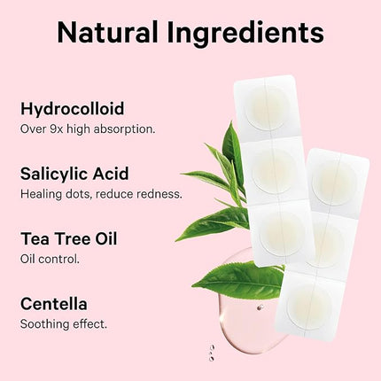 Sosky Pimple Patches for Face, Hydrocolloid Acne Patches with Salicylic Acid, Zit Stickers, Blemish Covers, 24 Count Invisible