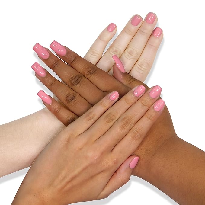 LONDONTOWN lakur Nail Polish - Chip-Resistant, Non-Toxic, Conditions & Hydrates Nails | Glossy Salmon Pink, Desert Flower, .40 fl oz