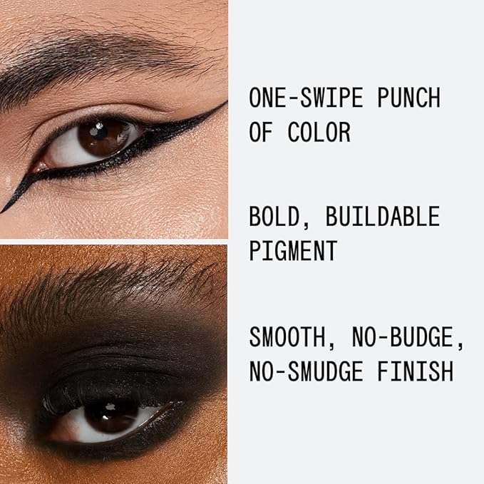 about-face Matte Fluid Eye Paint Art of Darkness – High-Pigment Liquid Eyeshadow, Long-Lasting, No-Budge Matte Finish, Vegan & Cruelty-Free (Matte Black)