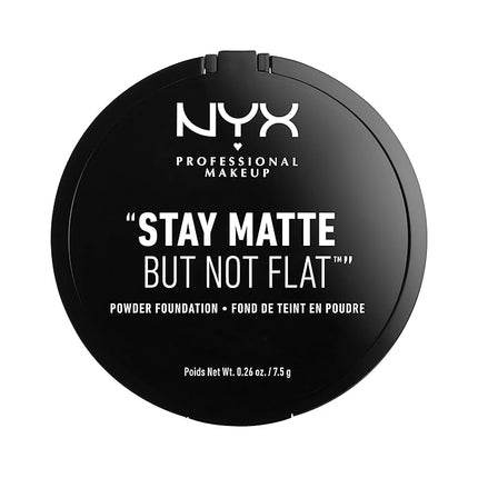 NYX PROFESSIONAL MAKEUP Stay Matte But Not Flat Powder Foundation, Medium Beige