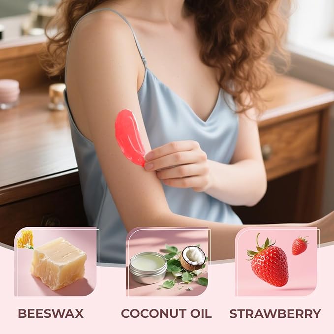 Wax Beads, 2.5 lb/40 oz Hard Wax Beads for Sensitive Skin Brazilian, Bikini, Eyebrow,Body,Legs Waxing, Painless Refill Hard Wax for Hair Removal with 20 Sticks