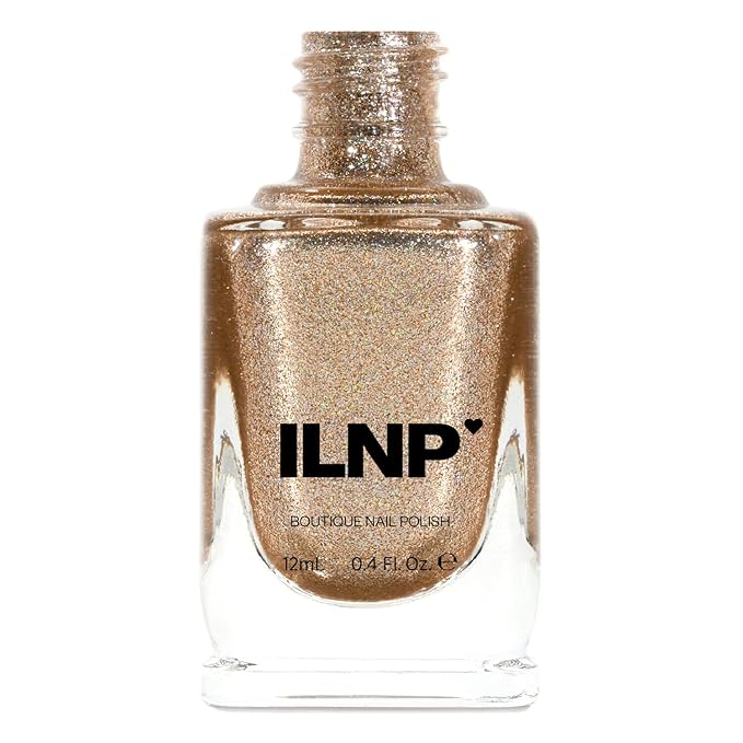 ILNP Mirage - Brilliant Gold Holographic Ultra Metallic Nail Polish