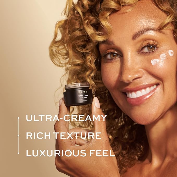 Dime Beauty TBT Eye Cream 0.5 oz (15 ml) - Smooth Fine Lines, Firm Skin, Restore Bounce, Long Lasting Hydration with Bakuchiol