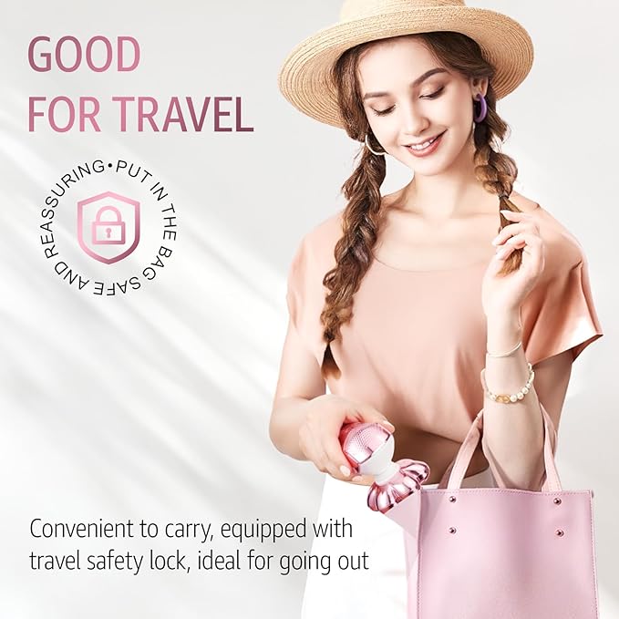 Electric Razors for Women Legs: Rechargeable Body Shaver - Waterproof Wet Dry Hair Remover - Trimmer for Lady Face Underarms (Pink)