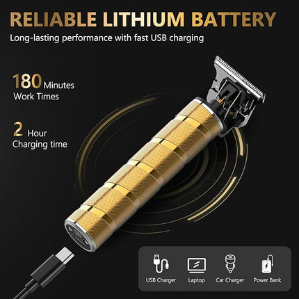 Ufree Hair Trimmer & Beard Trimmer for Men Professional, Electric Razor Shavers for Men, T Blade Precision Edgers Liners, Barber Clippers for Hair Cutting Mustache Facial, Mens Gifts