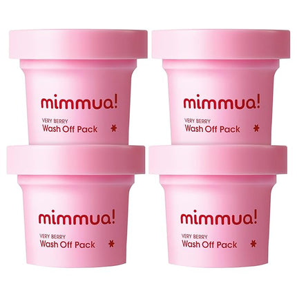 Very Berry Wash Off Pack | Korean Sauna Face Mask | Berry Complex + Fermented Ingredients for Skin Barrier | Instant Glow Up Effect | Whipped Cream Pack for Textured, Dry Skin 3.38 FL OZ