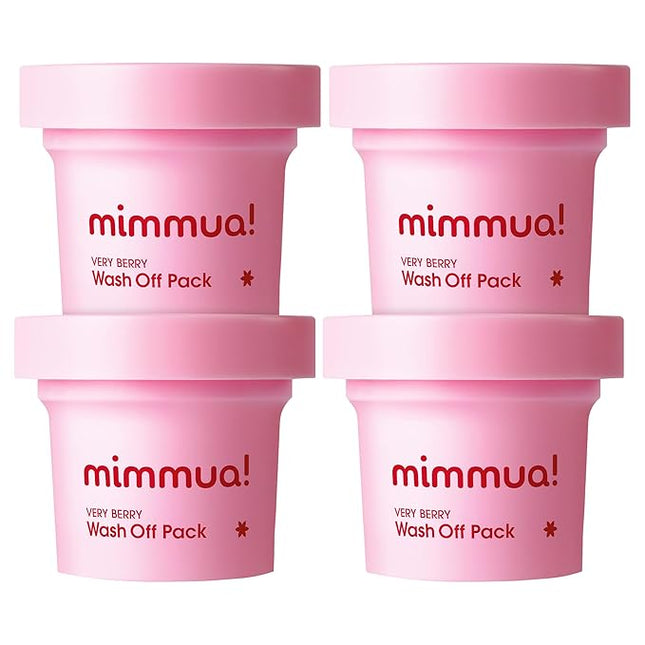 Very Berry Wash Off Pack | Korean Sauna Face Mask | Berry Complex + Fermented Ingredients for Skin Barrier | Instant Glow Up Effect | Whipped Cream Pack for Textured, Dry Skin 3.38 FL OZ