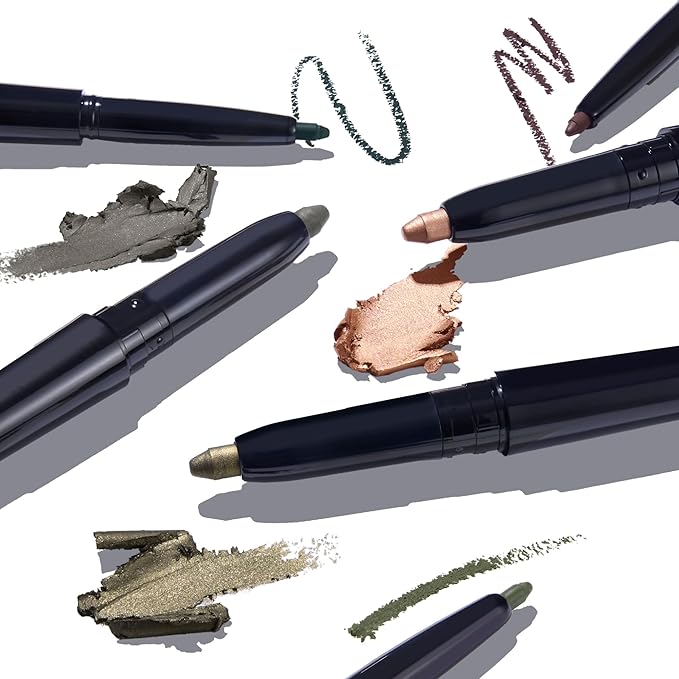 LAURA GELLER NEW YORK Swipe-n-Line Dual-Ended Eyeshadow + Eyeliner - Dramatic (Sage-Gray/Stormy Blue) - Cream Eyeshadow & Smooth Glide Eyeliner - Waterproof & Crease-free Color