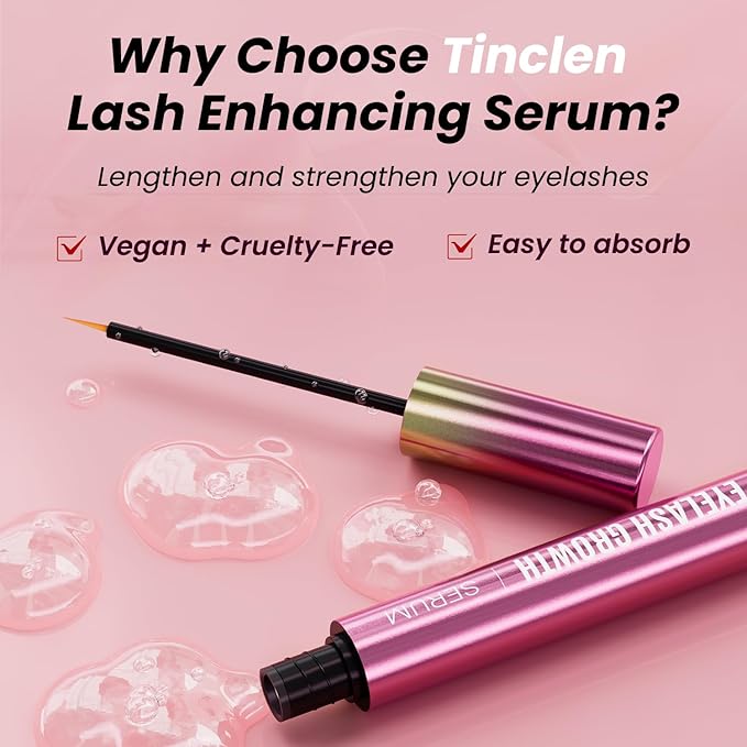 Eyelash Growth Serum with Advanced Formula Eyelash Enhancing serum for Longer Thicker and Fuller Lashes Lash Serum Gentle & Vegan Eyelash Conditioner 0.17 Fl Oz (5mL)