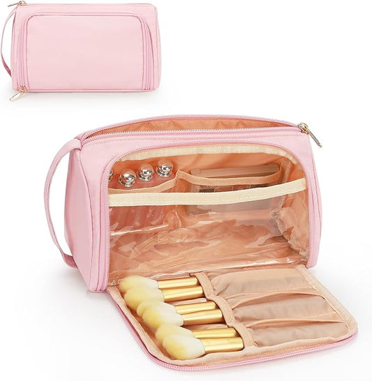 CUBETASTIC Small Makeup Bag, Makeup Pouch, Travel Cosmetic Organizer for Women