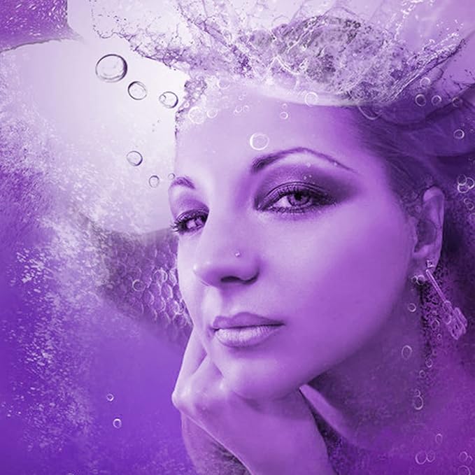 MEICOLY Purple Cream Face Body Paint,2.37Oz Large Tube Water Based Non-Toxic Full Body Paint for Adult and Kids,Highly Pigmented Face Painting for Halloween SFX Special Effects Ursula Cosplay Makeup