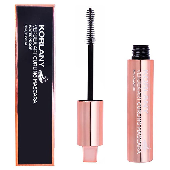 Verdea Art Volume Waterproof Mascara – K-Beauty, Long-Lasting, Smudge-Proof Korean Formula for Voluminous, Curled Lashes – Clump-Free, Lightweight & Buildable – 0.26 fl oz
