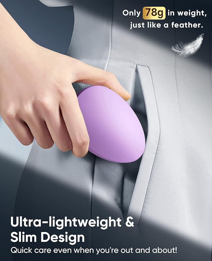 Crystal Hair Eraser for Women and Men, Reusable Crystal Hair Remover Magic Painless Exfoliation Hair Removal Tool, Magic Hair Eraser Device for Legs Back Arms (Purple)