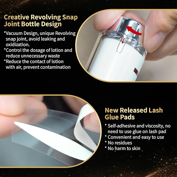 DONG RHYME Lash Lift Kit - Plant Extract Eyelash Lift Kit, Professional Salon Grade 2-in-1 Lash and Brow lamination kit, Precise Press Bottle Eyelash Perm Kit