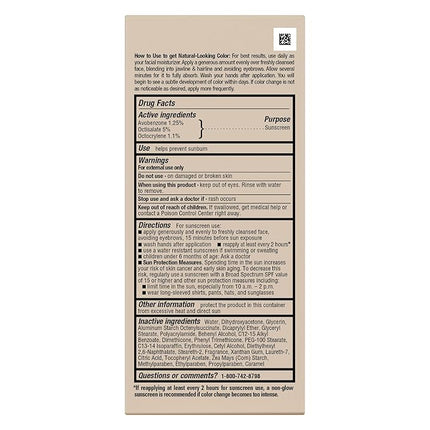 Jergens Natural Glow Self Tanner Face Moisturizer with SPF 20 Facial Sunscreen, Medium to Deep Skin Tone, Sunless Tanning, Oil Free, Broad Spectrum Protection UVA and UVB, 2 oz (Packaging May Vary)