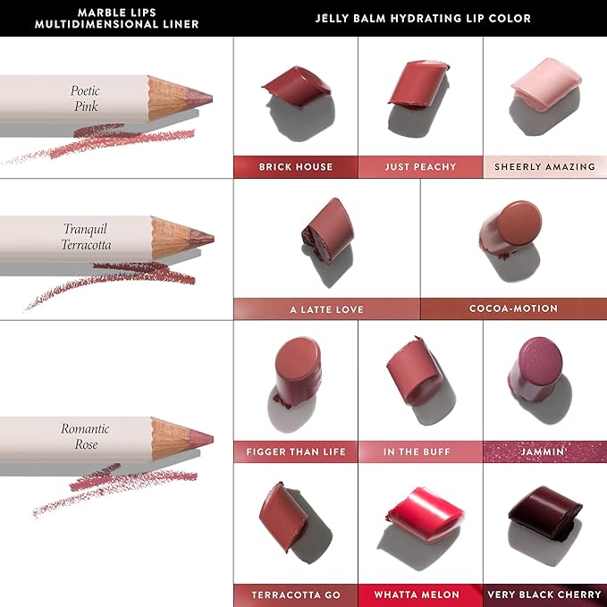 LAURA GELLER NEW YORK Jelly Balm Moisturizing Tinted Lip Balm - A Latte Love - Hydrating Vitamin E - Semi-Shine Finish