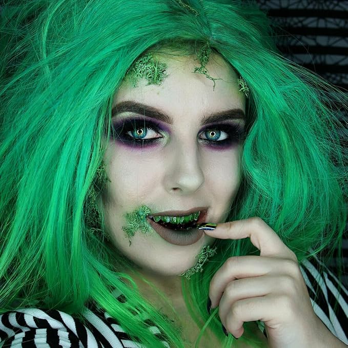 Go Ho 3 PCS Dark Purple Green Black Cream-Blendable Sticks,Waterproof Green and Purple Face Body Paint Professional SFX Makeup,Safe Facepaint Nose &Lip Smacking for Festival Halloween Makeup
