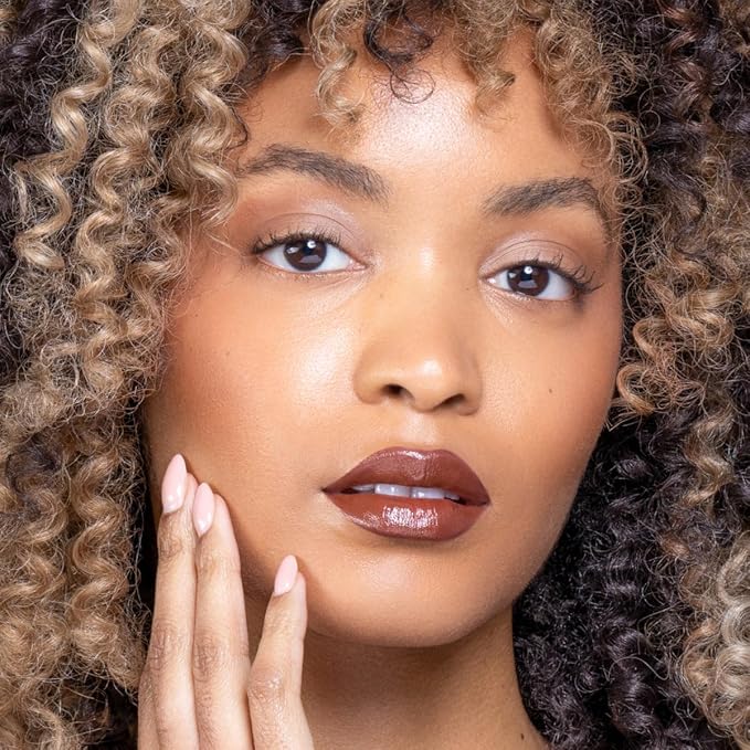 OFIR Lip Rouge Satin Hydrating Lipstick | Full Coverage Cream Lipstick for Long Wear Comfort | Lightweight Lip Satin Finish with Shea Butter | All That - Dark Brown 0.12 oz