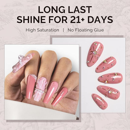 MelodySusie Pink Gel Polish,0.5fl oz Baby Pink Soak Off UV LED Nude Pink Gel Polish Gift for Women Nail Art Manicure Salon DIY Nail Design Decoration at Home-1758