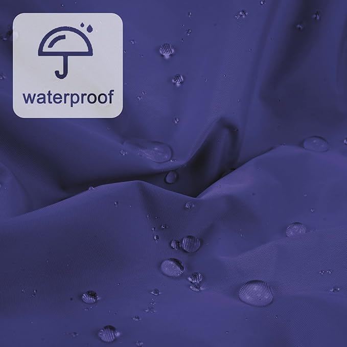 Reusable Shower Cap for Women, Large Waterproof Shower Essentials Bonnet Washable Elastic Band Bath Hair Wrap Hat for Long Hair, Braids(Dark Blue Purple)