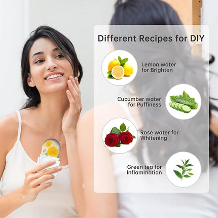 Upgraded Ice Facial Roller for Face and Eye Beauty, Gua ShaFacial Tools ,Neck Massage, Silicone Ice Mold,Self Care for Women