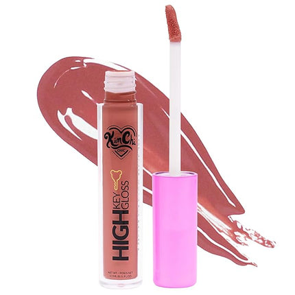 Kimchi Chic Beauty High Key Gloss, High-Shine Lip Gloss Helps Illuminate Your Look and Face, Non-Sticky, Pink With Deep Peach Undertone, 09 Soda Pop, 3.5ml