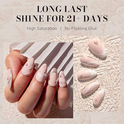 MelodySusie 0.5fl oz Nude Pink Gel Nail Polish, Nails Soak Off UV LED Light Rose Pink Nude Gel Polish Gift for Women Nail Art Manicure Salon DIY Nail Design Decoration at Home-093-A2407