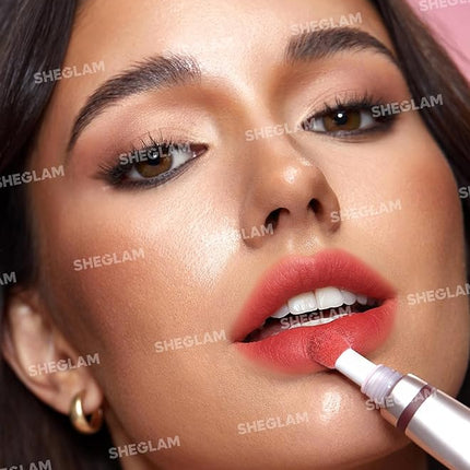 SHEGLAM Pout Pillow Cushion Lip Gloss Moisturizing Liquid Lipstick High Shine Finish Sponge Tip Applicator Non-Sticky Lip Glaze Party -Catching Z's