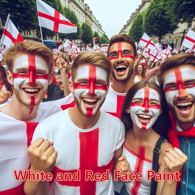 Go Ho Makeup Clown White Black Red Face Paint,3 IN 1 Colors Wheel for Clown Makeup Special Effects,Zombie Vampire Skeleton for Halloween Costume and Body Paint