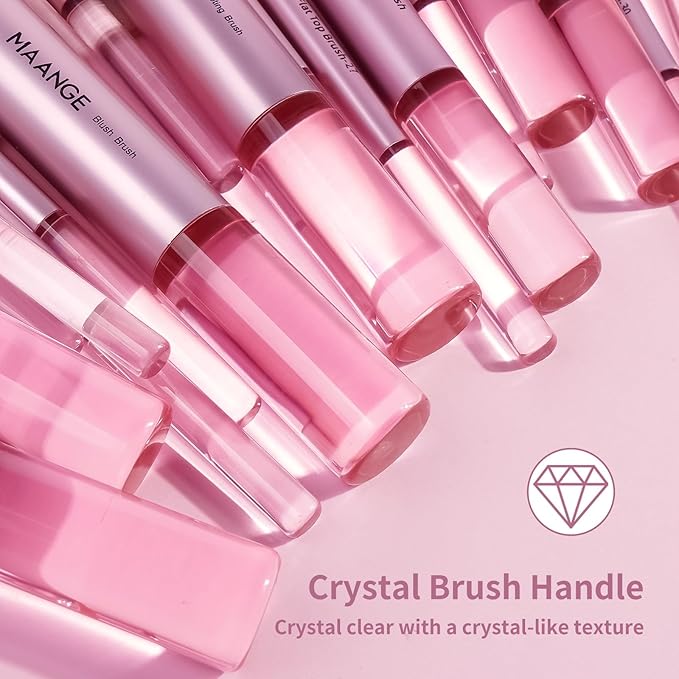 MAANGE Makeup Brushes 30 Pcs Makeup Kit, Multi-functional Makeup Tool Set with 20 Pcs Makeup Brush Foundation Brush Make up Brushes Set with Bag,Pink